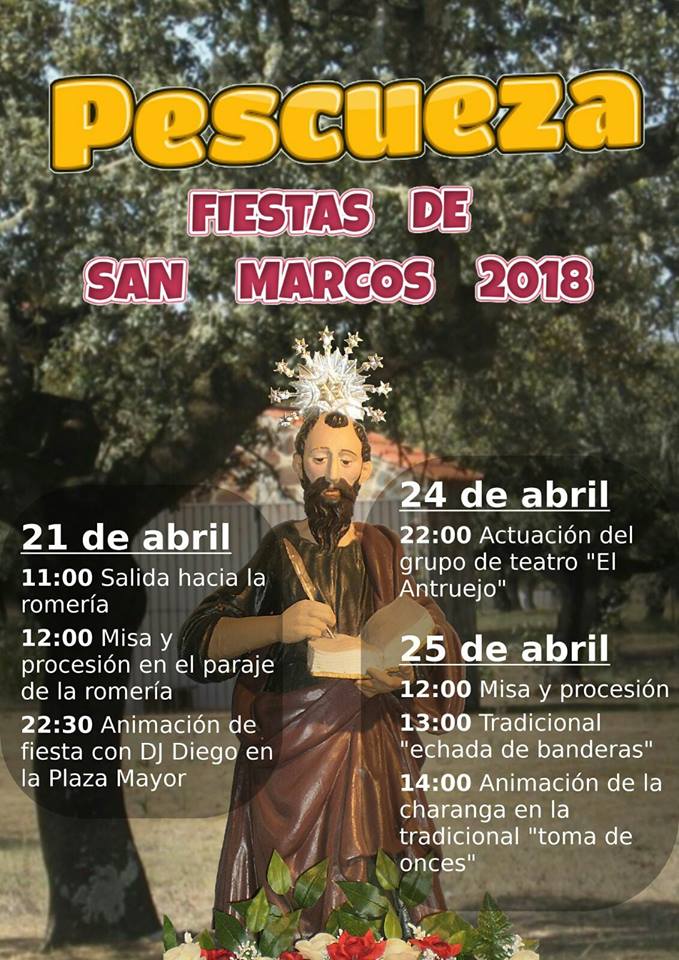 Fiestas en honor a San Marcos 2018 Pescueza